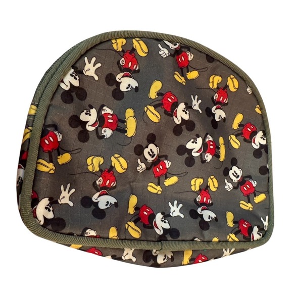 Disney Mickey Mouse Cosmetic Bag Travel Pouch Makeup Organizer Zippered - Picture 2 of 3
